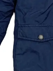 Vorschaubild 3 von Kinder Parka Winterjacke Kapuze Fellbesatz Blau Gr. 152