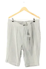 Vorschaubild 1 von Damen Cargo Shorts Gr. M Grau Gestreift Casual mit Schleife