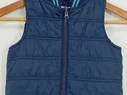 Vorschaubild 2 von Steppweste Kinder Blau Gr. 116 Outdoor Ärmellos Gesteppt