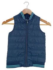 Vorschaubild 1 von Steppweste Kinder Blau Gr. 116 Outdoor Ärmellos Gesteppt