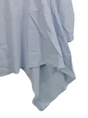 Vorschaubild 3 von Damen Hemdbluse Blau Gr. 42/XL Modern Baumwolle Langarm