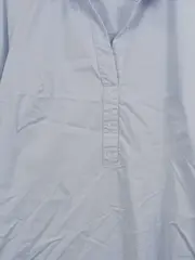 Vorschaubild 2 von Damen Hemdbluse Blau Gr. 42/XL Modern Baumwolle Langarm