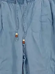 Vorschaubild 3 von Damen Stoffhose Blau Gr. W34/42 L25 Casual Baumwolle