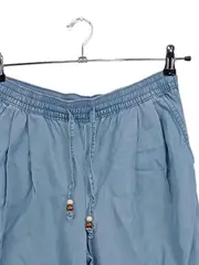 Vorschaubild 2 von Damen Stoffhose Blau Gr. W34/42 L25 Casual Baumwolle