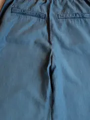 Vorschaubild 4 von Damen Stoffhose Blau Gr. W34/42 L25 Casual Baumwolle