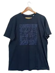 Vorschaubild 1 von Herren T-Shirt Blau XXL Baumwolle Casual Logo-Print
