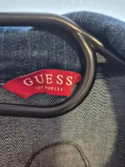 Vorschaubild 3 von Jeansjacke Damen Gr. S Blau Patches Aufnäher Cropped Denim