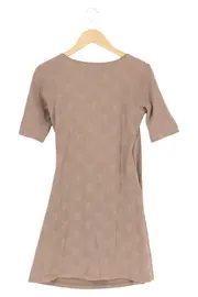 Vorschaubild 2 von Damen Freizeitkleid 36/S Wickelkleid Braun Abstrakt
