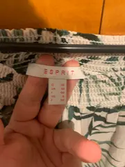 Vorschaubild 4 von Damen Bluse Off-Shoulder Blättermuster Gr. 36/S Grün Weiß