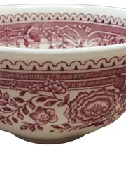 Vorschaubild 2 von Burgenland Tasse Porzellan Rot Blumenmuster Klassisch 9cm