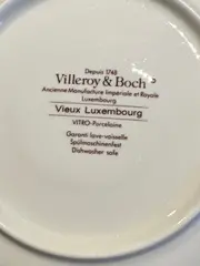 Vorschaubild 4 von Vieux Luxembourg Tasse Untertasse Porzellan Weiß Blumen 6cm
