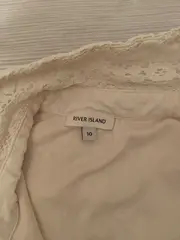Vorschaubild 4 von Damen Blusenkleid Spitze Beige Gr. 36 Feminin