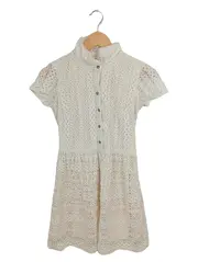 Vorschaubild 1 von Damen Blusenkleid Spitze Beige Gr. 36 Feminin