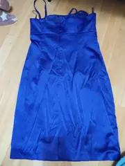 Vorschaubild 2 von Collection Damen Cocktailkleid Gr. 34/XS Lila Satin Pailletten Festlich