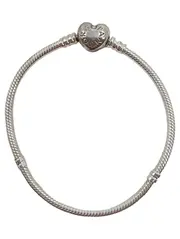 Vorschaubild 1 von Moments Herz Schlangenkette Armband 19 cm Damen Silber 925