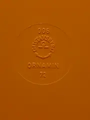 Vorschaubild 2 von Ornamin 006 Unterteller Retro Orange Kunststoff 24 cm