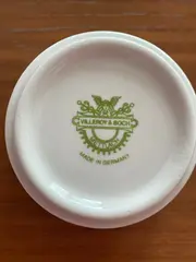 Vorschaubild 5 von Dekoschale Keramik Weiß Blumenmuster 6x4,5cm Klassisch