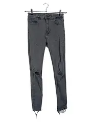 Vorschaubild 1 von Woman Destroyed Jeans Damen Hose Röhrenjeans Grau Gr. 36 Streetwear