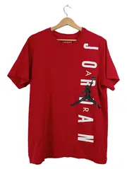 Vorschaubild 1 von Jordan T-Shirt Herren Gr. L Rot Jumpman Logo Vertikal Streetwear