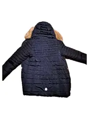 Vorschaubild 2 von Steppjacke Mädchen Gr. 164 Winterjacke Kapuze Fellkragen Blau