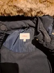 Vorschaubild 6 von Steppjacke Mädchen Gr. 164 Winterjacke Kapuze Fellkragen Blau