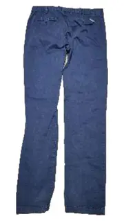 Vorschaubild 2 von Herren Stoffhose Chino Blau Größe 31 W31 Baumwolle Casual