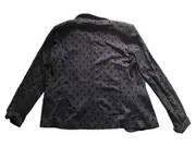 Vorschaubild 2 von Damen Blazer Gr. 40/L Blau Punkte Modern Casual Viskose