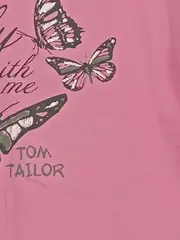 Vorschaubild 3 von Mädchen T-Shirt Schmetterlingsprint Pink Gr. 140/146 Baumwolle