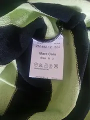 Vorschaubild 2 von Damen Pullover Langarm Gestreift Grün Schwarz Gr. 36/S