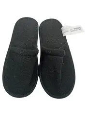 Vorschaubild 1 von Damen Hausschuhe Gr. 36 Schwarz Textil Slip-On Hausschuh Pantoffel