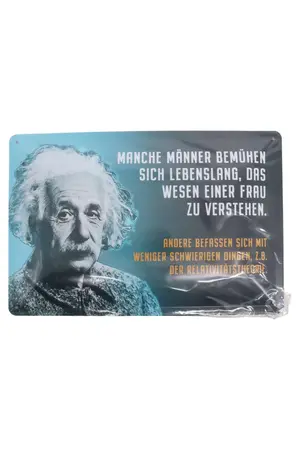 UNBEKANNT Blechschild