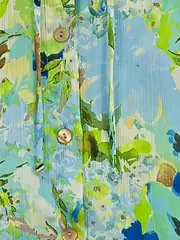 Vorschaubild 3 von Damen Bluse S Mehrfarbig Blumenmuster Romantisch Langarm