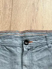 Vorschaubild 3 von Herren Shorts Blau Strukturmuster Casual Gr. W32/48/M