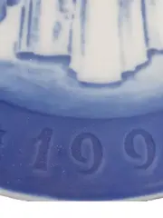Vorschaubild 3 von 1991 Weihnachtsteller Lucia Fest Sammelteller Porzellan Blau