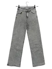 Vorschaubild 1 von Damen Jeans Hose Wide Fit Grau Gr. S Casual