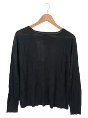 Vorschaubild 2 von Damen Pullover Gr. 38/M Schwarz Basic Viskose Langarm
