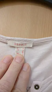 Vorschaubild 3 von Damen Langarmshirt Henley Rosa Gr. S 36 Baumwolle Casual