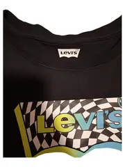 Vorschaubild 2 von T-Shirt Kinder Gr. 176 Schwarz Logo-Print Streetwear Batwing