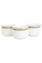 Vorschaubild 1 von Maria Empire Kaffeetasse Porzellan Mehrfarbig Blumenmuster 3 Stück Elegant
