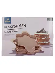 Vorschaubild 1 von Backformen Baking Moulds Blumenform 3 Stück Beige