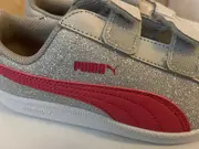 Vorschaubild 2 von Kinder Sneaker low Mädchen Gr. 34 Silber Glitzer Klettverschluss