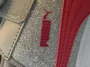 Vorschaubild 3 von Kinder Sneaker low Mädchen Gr. 34 Silber Glitzer Klettverschluss