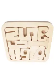 Vorschaubild 1 von Holz Steckpuzzle Zahlen Lernspiel Kinder Motorik Pädagogisch 10 Teile