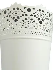 Vorschaubild 2 von SKURAR Hängetopf Blumentopf Metall Weiß Modern Ø13cm H15cm