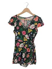 Vorschaubild 1 von Damen Sommerkleid Wickelkleid Gr. 36/S Blumenmuster Casual