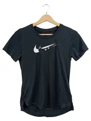 Vorschaubild 1 von Damen Sport Shirt T-Shirt Schwarz Gr. 34 XS Logo-Print Kurzarm