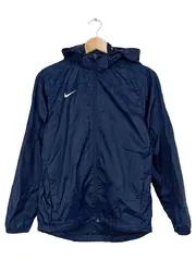 Vorschaubild 1 von Kinder Trainingsjacke Windbreaker Gr. 147/158 Blau Kapuze