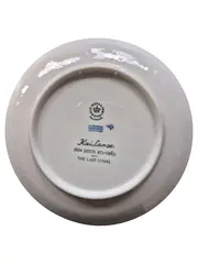 Vorschaubild 2 von Sammelteller 1968 Hund Ruderboot Berge Porzellan Blau