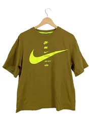 Vorschaubild 1 von Damen Sport Shirt Oliv Gr. 36/S Logo-Print Baumwolle