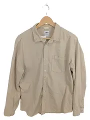 Vorschaubild 1 von Herren Freizeithemd Langarm Beige Baumwolle Größe L